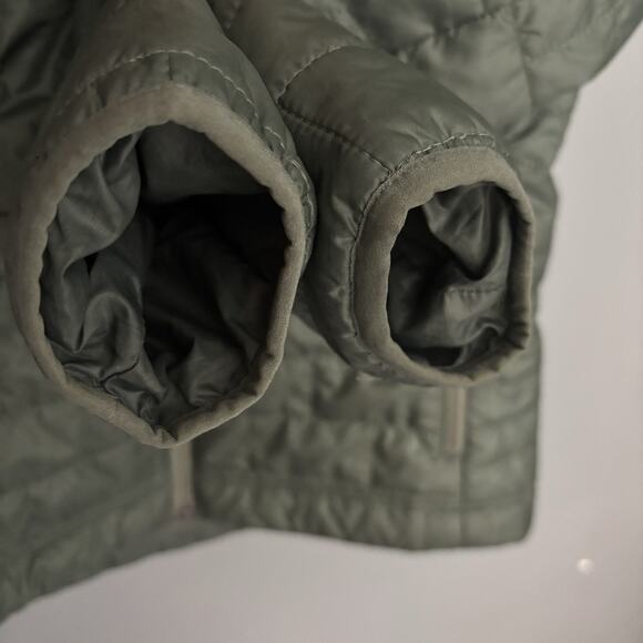 Patagonia Women’s Nano Puff Fitz Roy Trout Hoody Small Hemlock Green 84465 HMKG - Picture 3 of 16